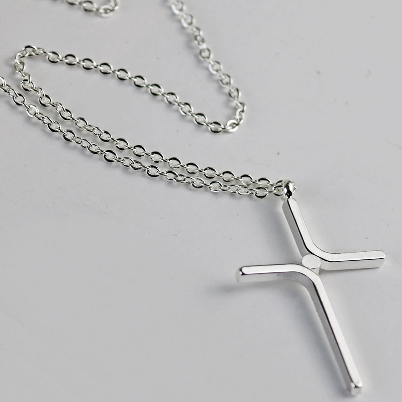 The Enduring Cross Stainless Steel Cross Pendant Necklace view 3