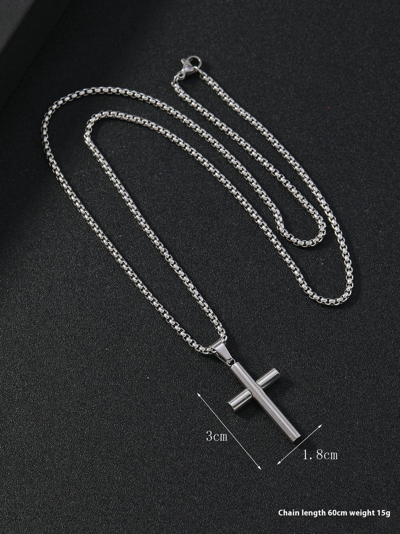 The Titan's Edge - Titanium Cross Necklace
