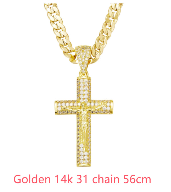 The Cathedral Luminary - Sterling Silver Celtic Cross Necklace