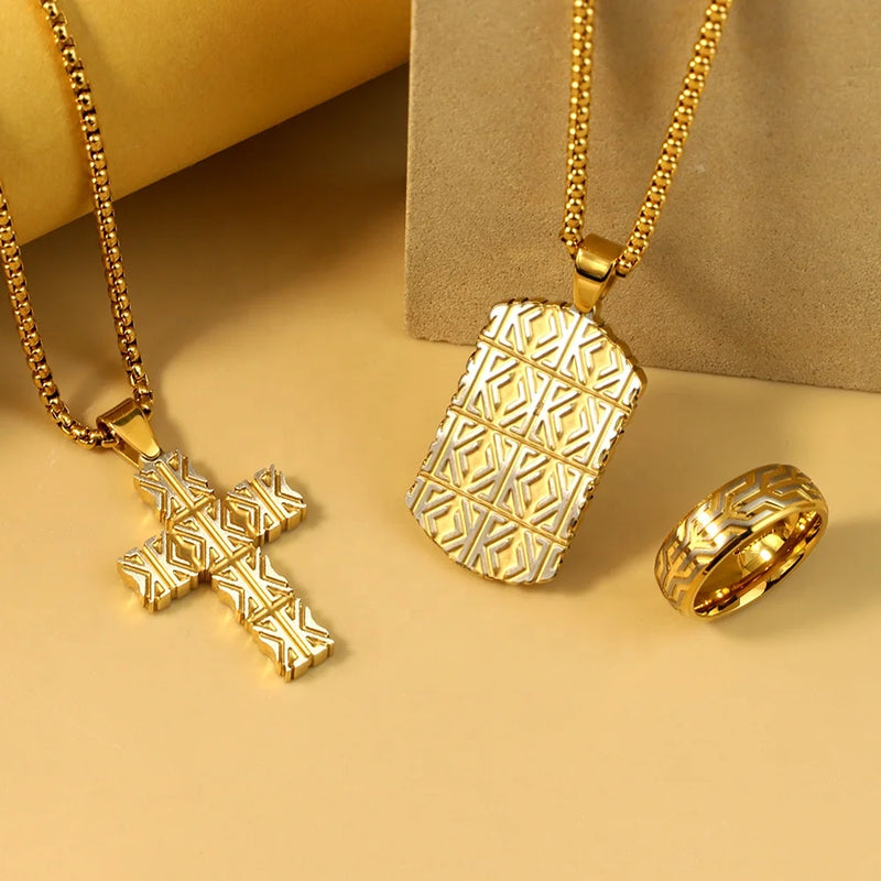 The Sacred Crucible Necklaces by Bennett & Cross