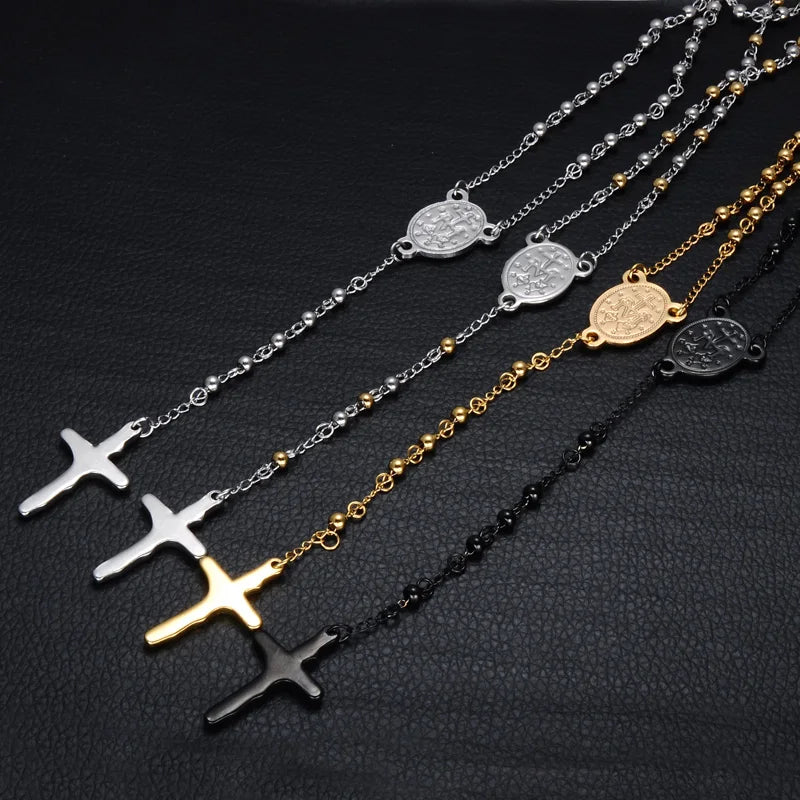 The Golden Rosary Necklaces by Bennett & Cross – view 3