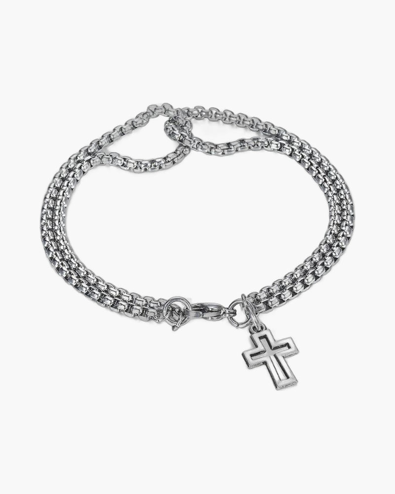 The Bonded Cross Stainless Steel Cross Bracelet view 4