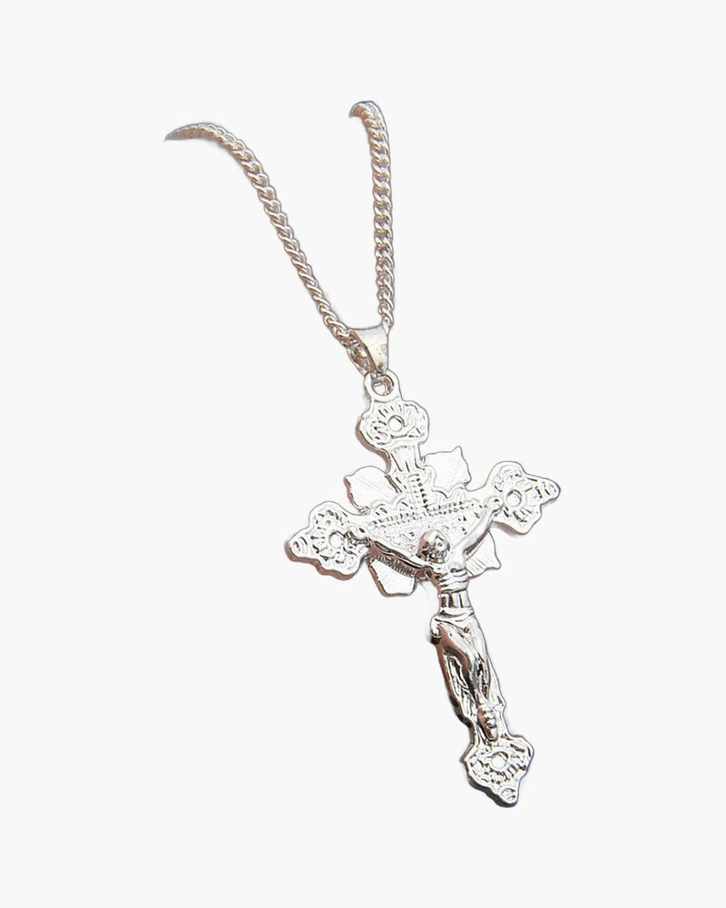 The Calvary Crucifix, Ornate Crucifix Pendant Necklace, view 2