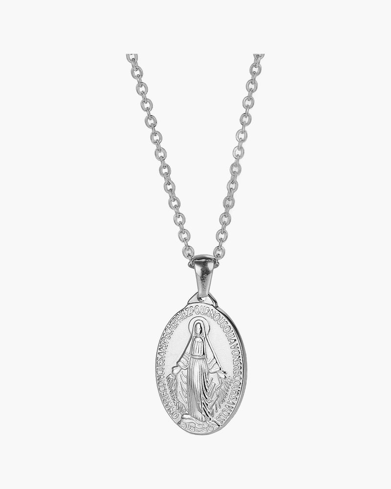 The Miraculous Pendant Stainless Steel Virgin Mary Necklace view 4