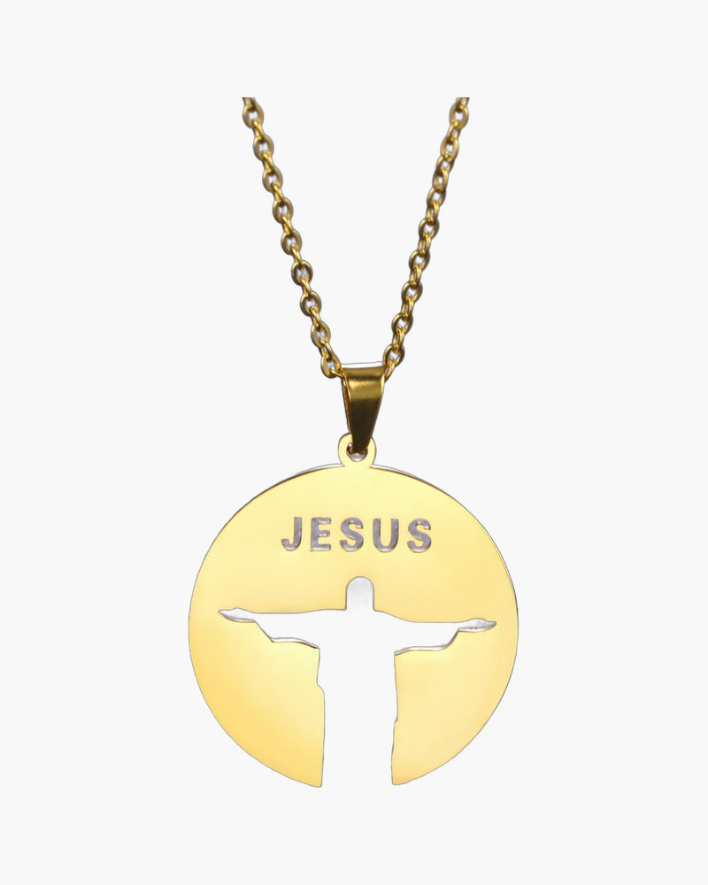 The Reverent Silhouette Stainless Steel Jesus Silhouette Necklace view 8