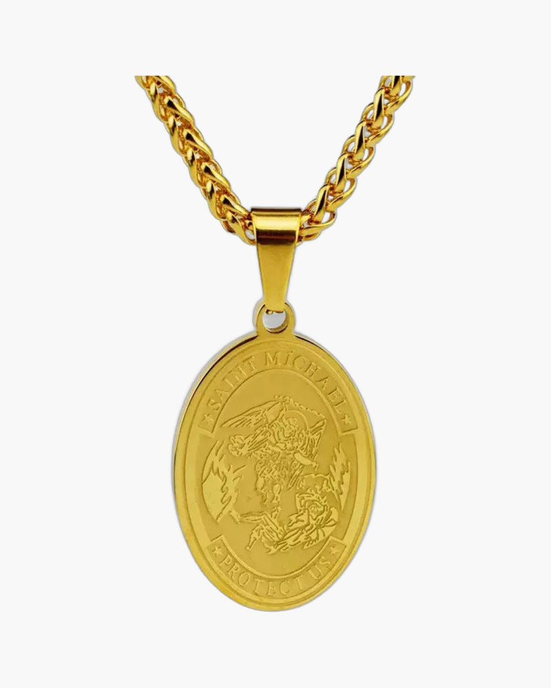 The Saint Michael Medal Stainless Steel Saint Michael Necklace view 5