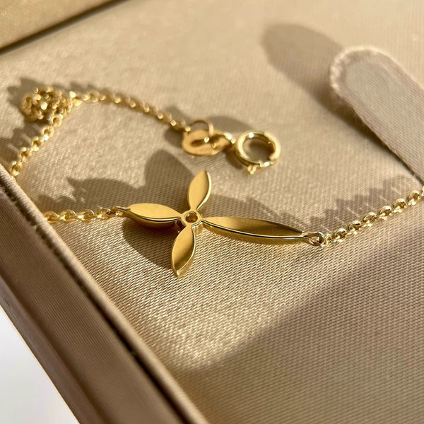 The Providence Chain - Sterling Silver & Gold Cross Bracelet