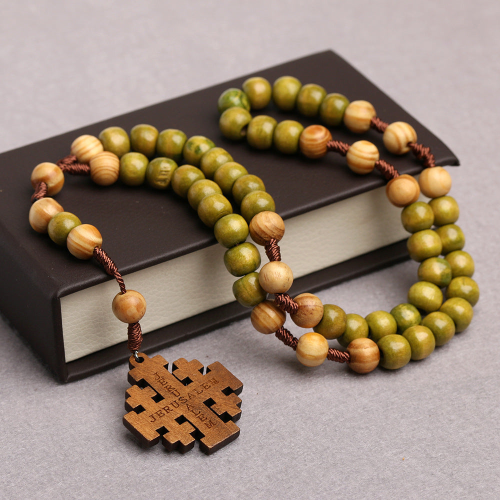 The Jerusalem Prayer Wooden Jerusalem Cross Prayer Beads view 5