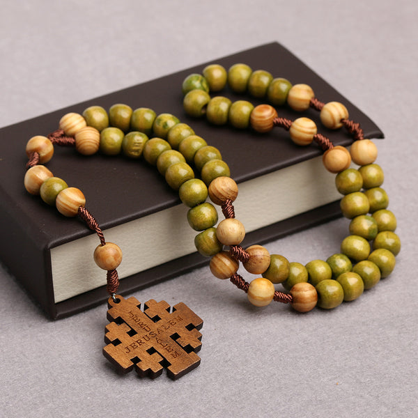 The Jerusalem Prayer Wooden Jerusalem Cross Prayer Beads view 5