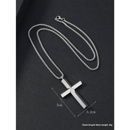 The Titan's Edge - Titanium Cross Necklace