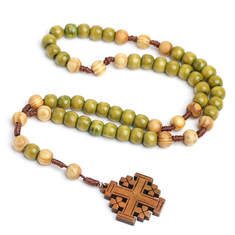 The Jerusalem Prayer Wooden Jerusalem Cross Prayer Beads view 2