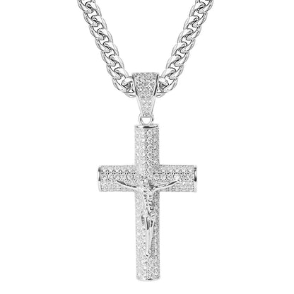 The Cathedral Luminary - Sterling Silver Celtic Cross Necklace