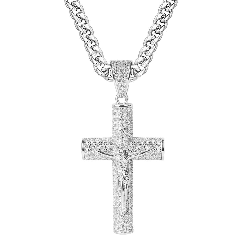 The Cathedral Luminary - Sterling Silver Celtic Cross Necklace