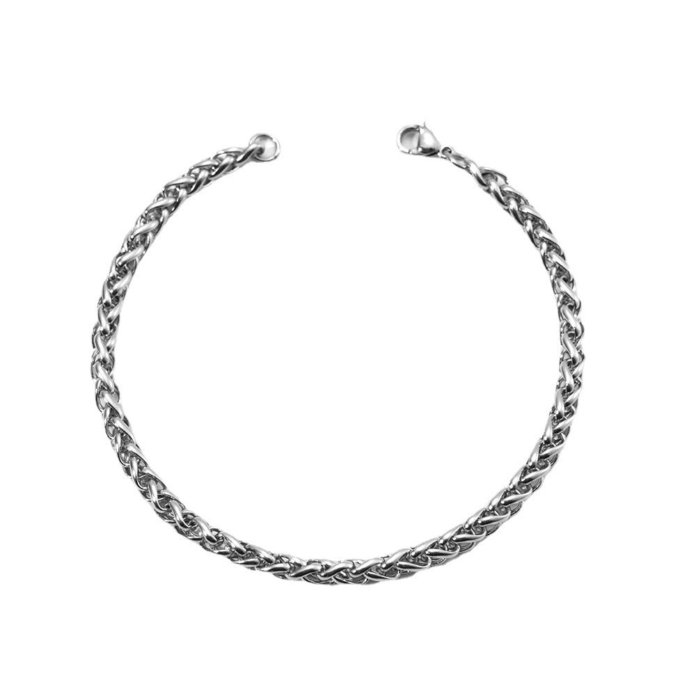 The Woven Strand Stainless Steel Chain Bracelet view 4