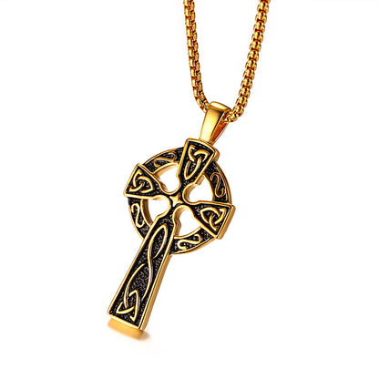 The Highland Sovereign - Sterling Silver Celtic Cross Necklace