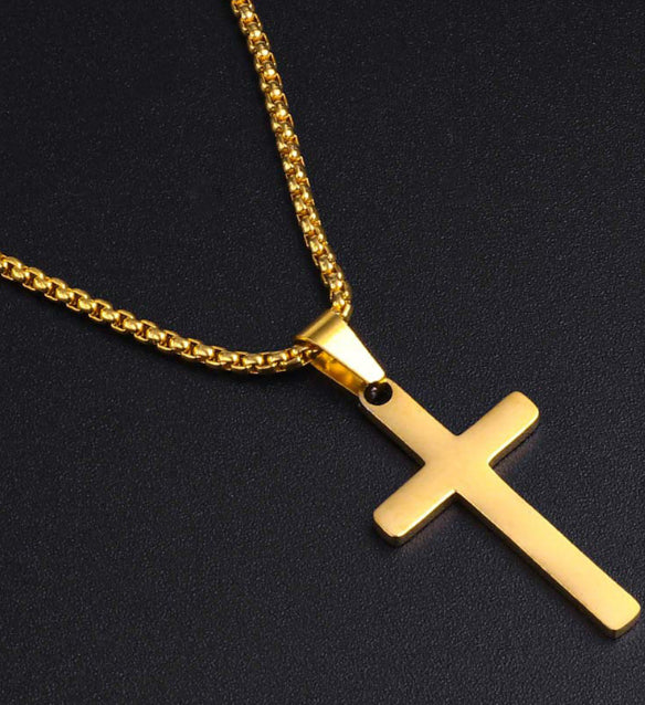 The Steadfast Cross Stainless Steel Layered Cross Necklace view 2