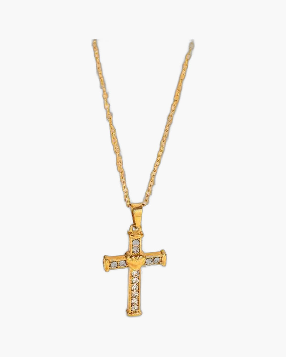 The Enduring Heart Cross Gold