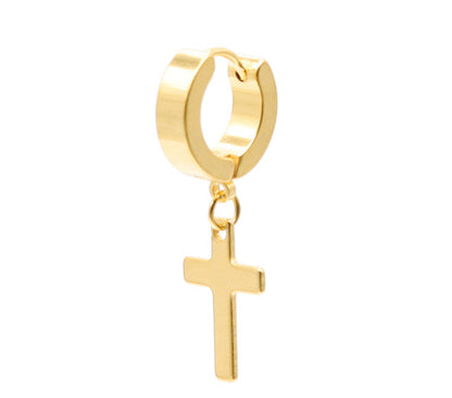 The Radiant Cross Rainbow Stainless Steel Cross Earring view 4