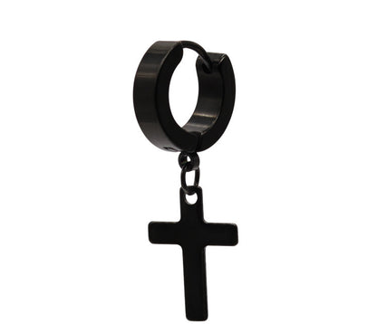 The Radiant Cross Rainbow Stainless Steel Cross Earring view 3