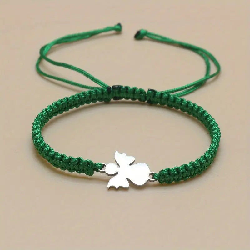The Angelic Embrace Stainless Steel Angel Cord Bracelet view 9