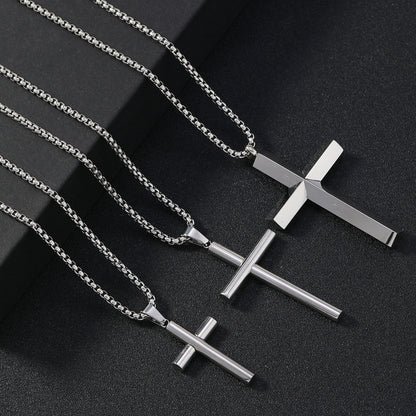 The Titan's Edge - Titanium Cross Necklace