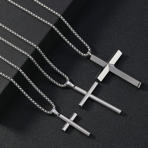 The Titan's Edge - Titanium Cross Necklace