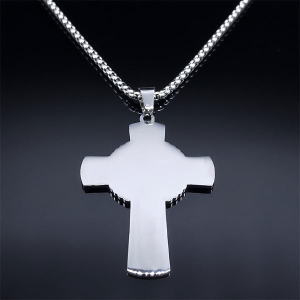 The Eucharistic Cross Stainless Steel Eucharistic Cross Necklace view 5