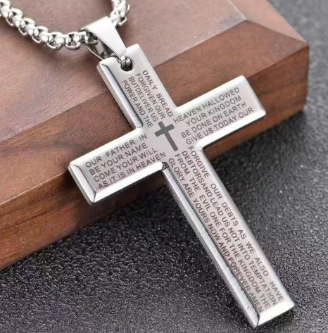 The Kinetic Testament - Rotating Cross Necklace