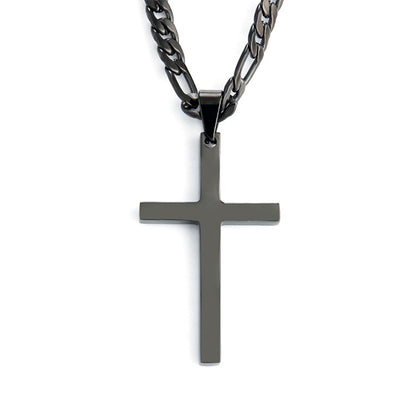 The Gilded Cross Men's Gold Stainless Steel Cross Necklace view 2