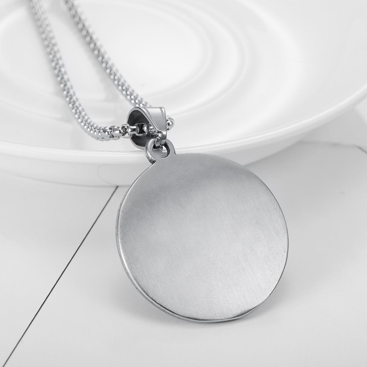 The Crusader's Vow Stainless Steel Crusader Templar Necklace view 6