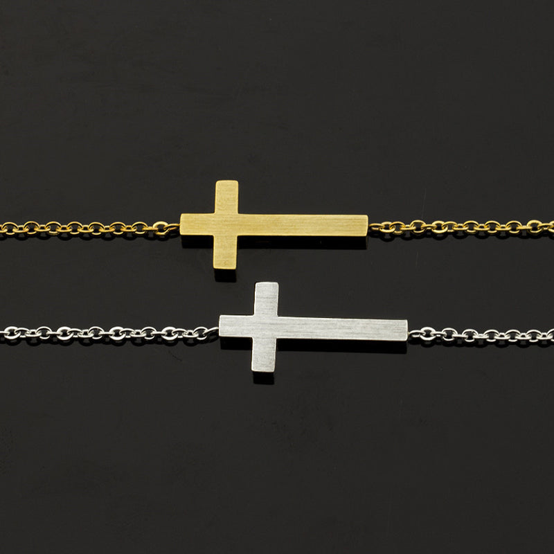 The Eden Covenant - Gold & Silver Cross Bracelet