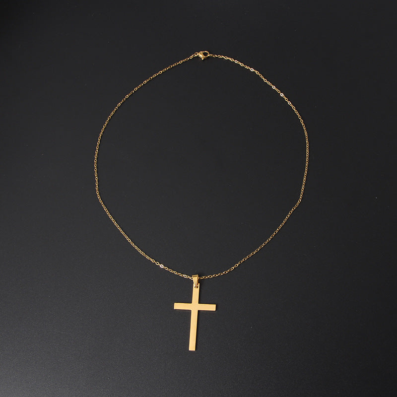 The Simple Cross Stainless Steel Cross Necklace view 6