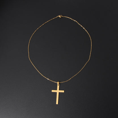 The Simple Cross Stainless Steel Cross Necklace view 6