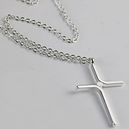 The Enduring Cross Stainless Steel Cross Pendant Necklace view 3