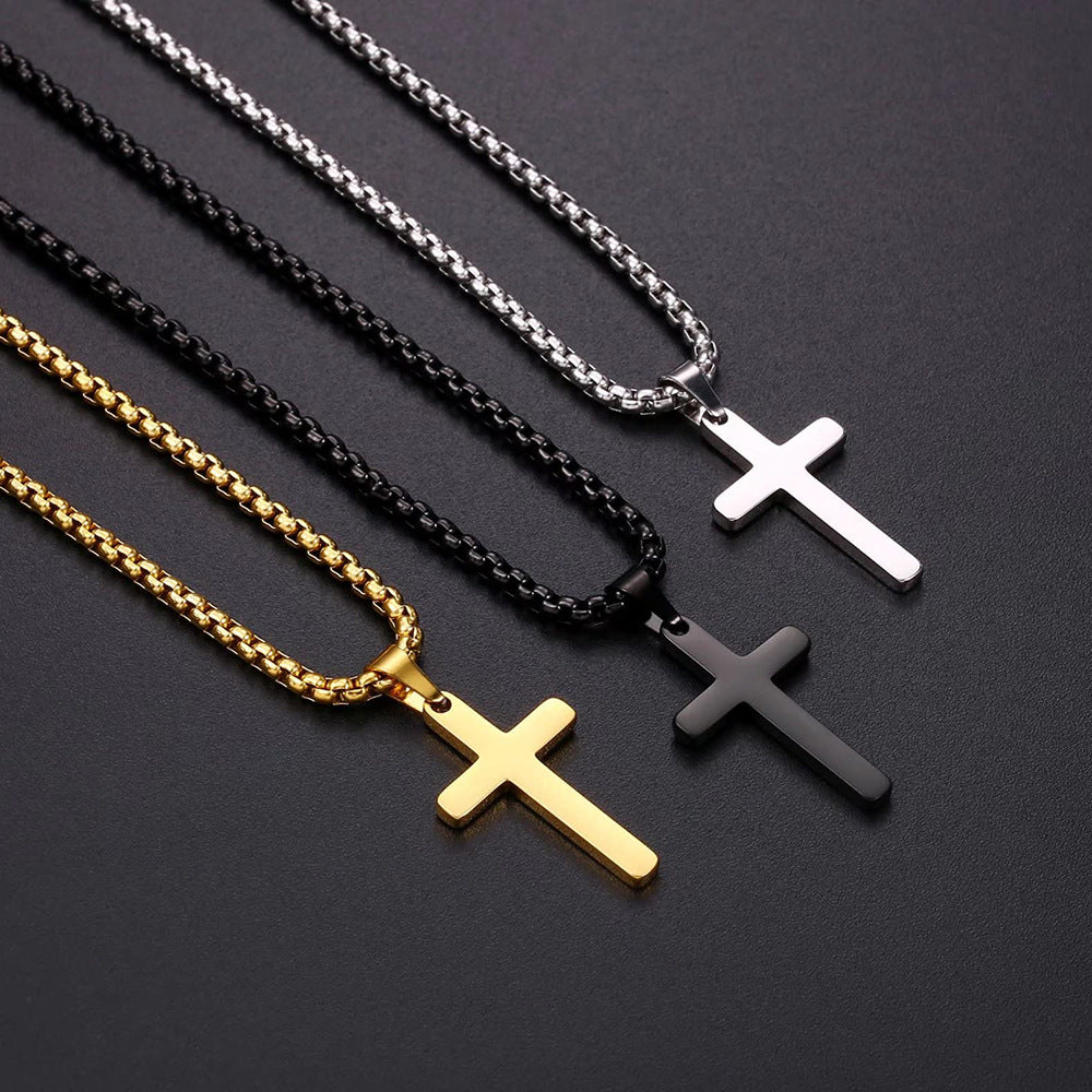The Steadfast Cross Stainless Steel Layered Cross Necklace view 6