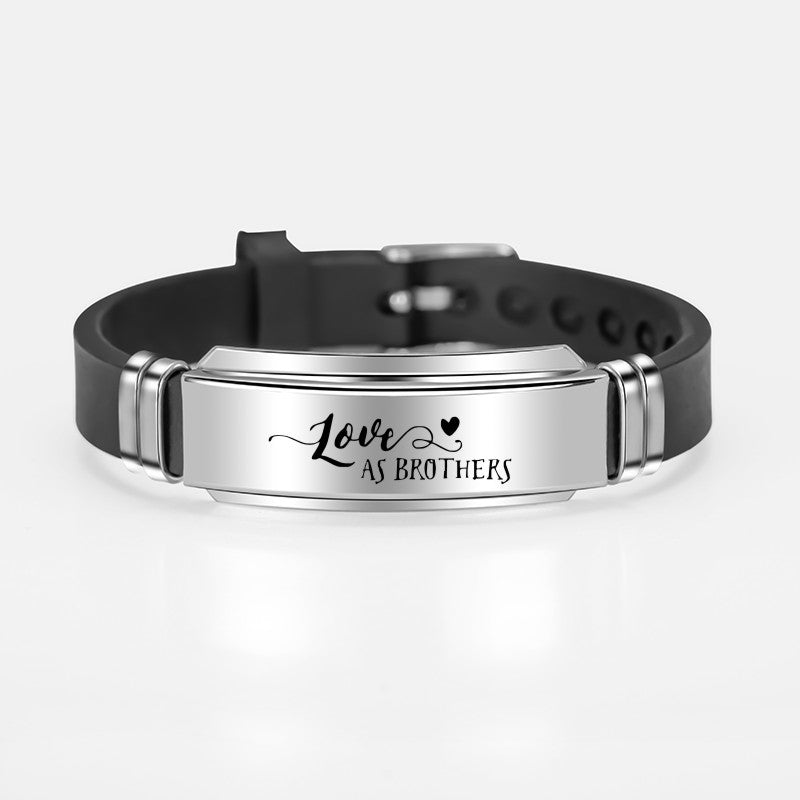 The Courageous Script Stainless Steel Scripture Bracelet view 11