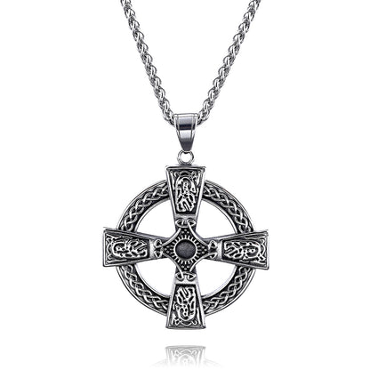 The Boundless Knot Stainless Steel Celtic Cross Pendant view 9