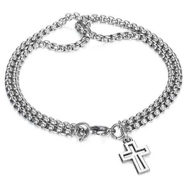 The Bonded Cross Stainless Steel Cross Bracelet view 4