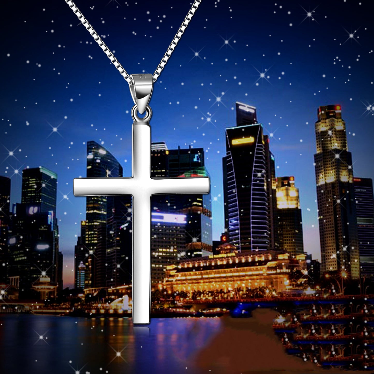 The Essential Light - Sterling Silver Cross Necklace