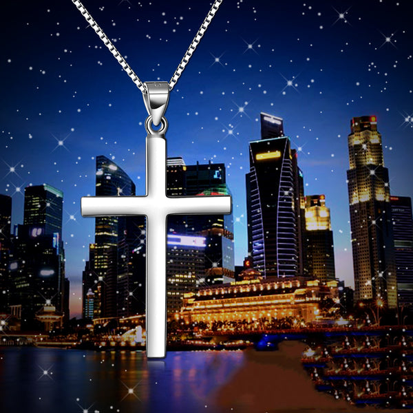 The Essential Light - Sterling Silver Cross Necklace