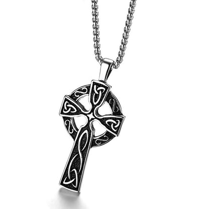 The Highland Sovereign - Sterling Silver Celtic Cross Necklace