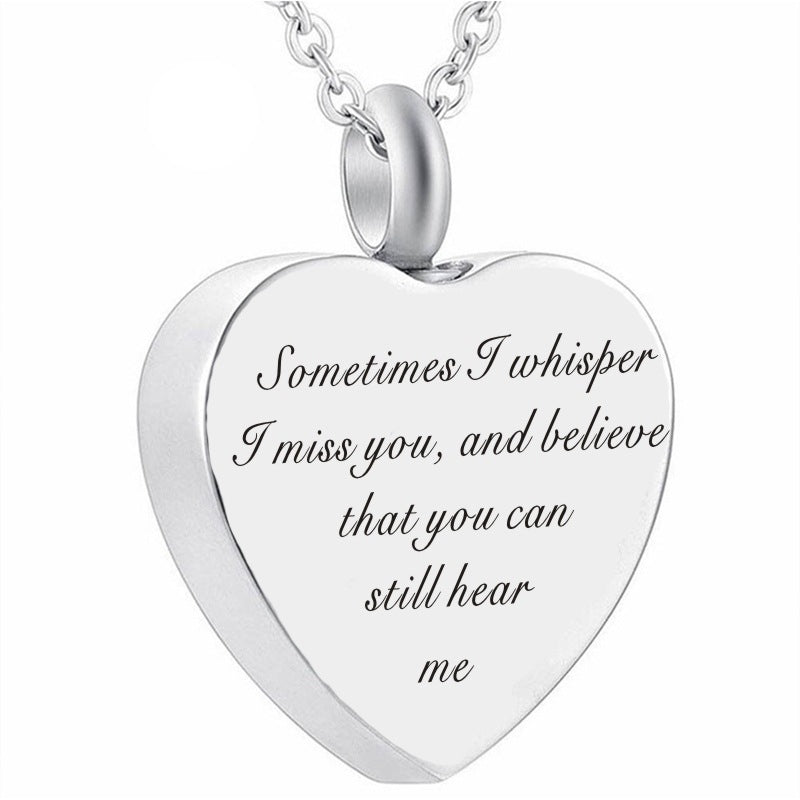 The Scripted Heart Stainless Steel Heart Bible Verse Necklace view 13