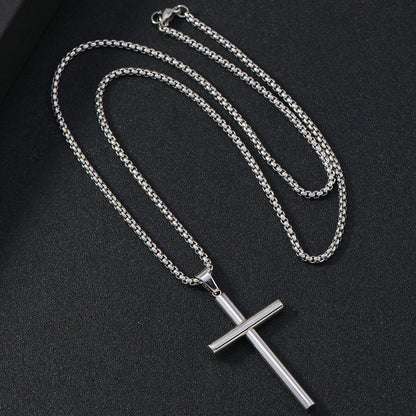 The Titan's Edge - Titanium Cross Necklace