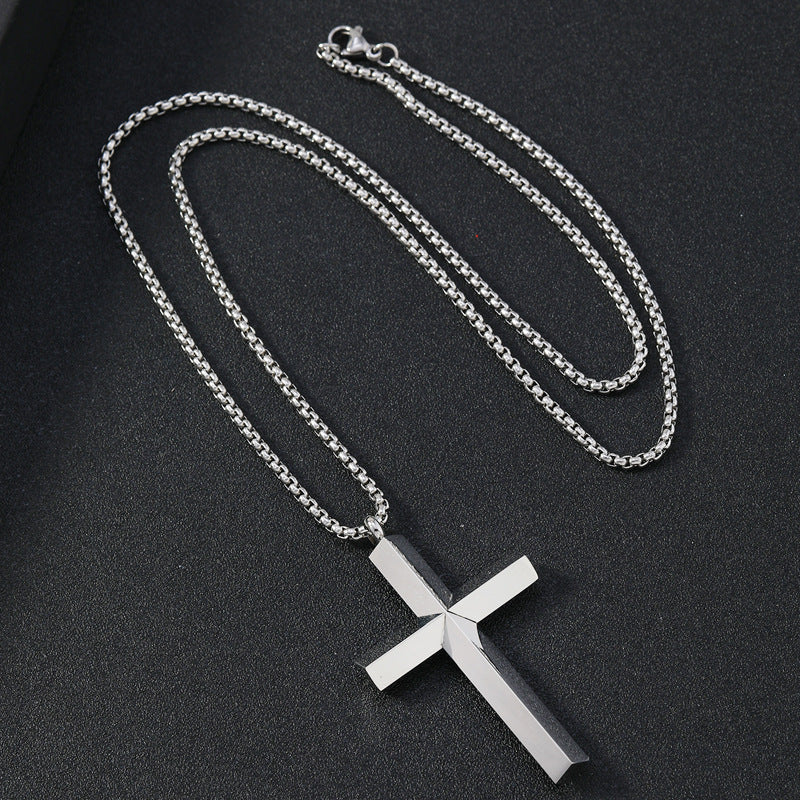 The Titan's Edge - Titanium Cross Necklace