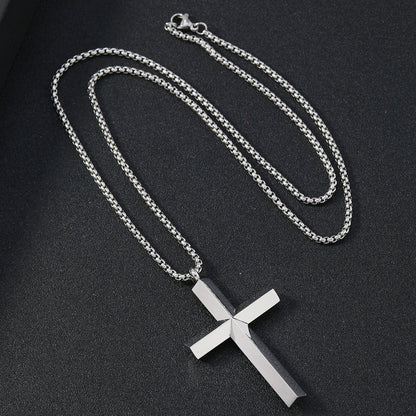 The Titan's Edge - Titanium Cross Necklace