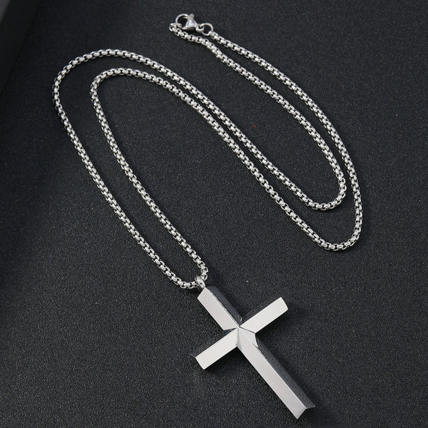The Titan's Edge - Titanium Cross Necklace