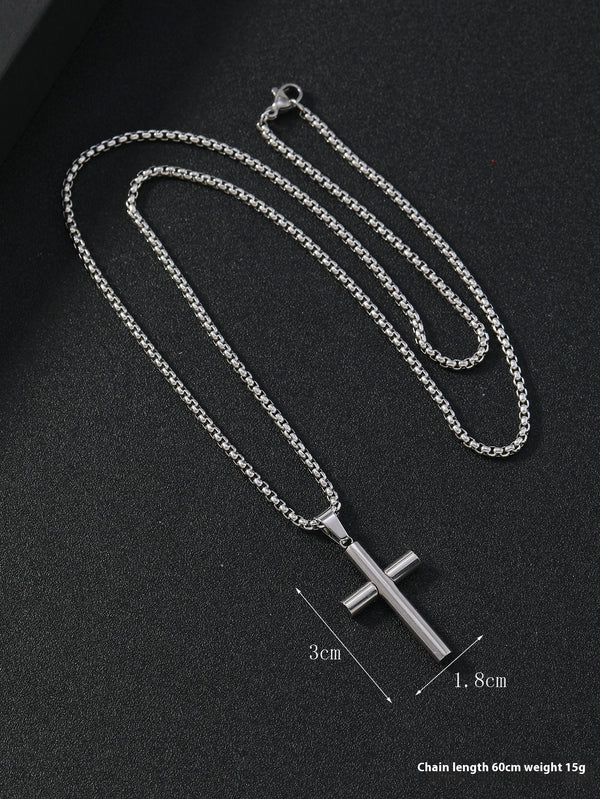 The Titan's Edge - Titanium Cross Necklace