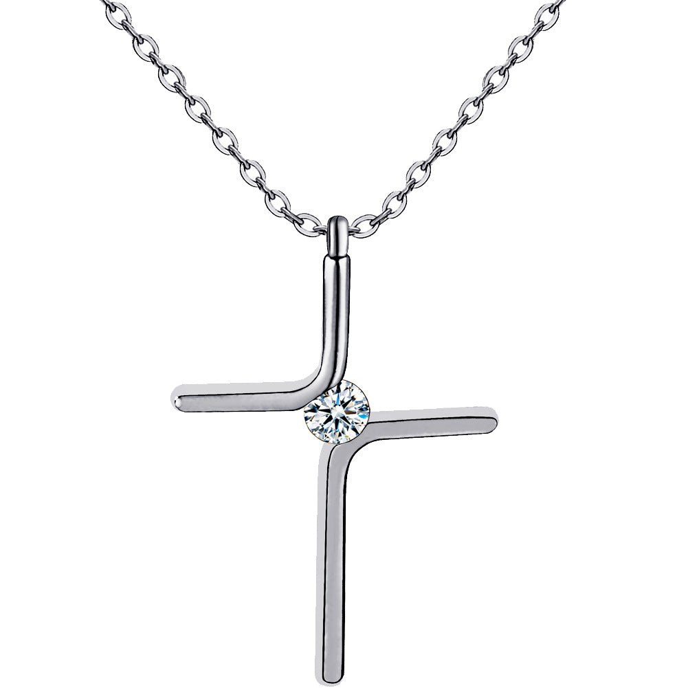 The Enduring Cross Stainless Steel Cross Pendant Necklace view 2