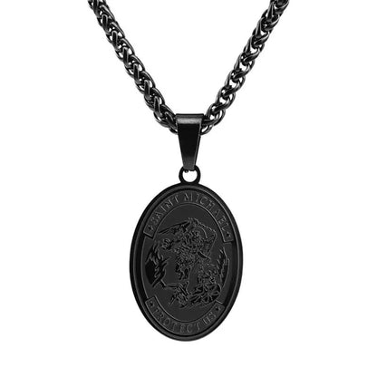 The Saint Michael Medal Stainless Steel Saint Michael Necklace view 8