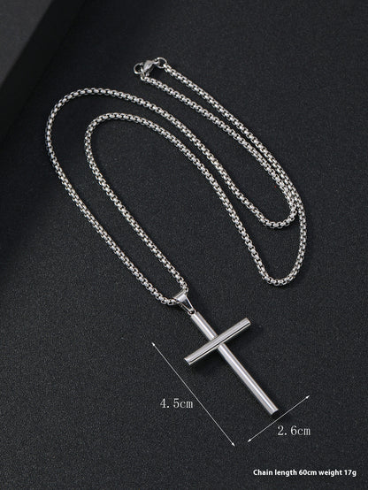 The Titan's Edge - Titanium Cross Necklace